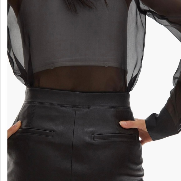 Helmut Lang mini leather skirt. Worn once. - Picture 8 of 9